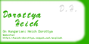 dorottya heich business card